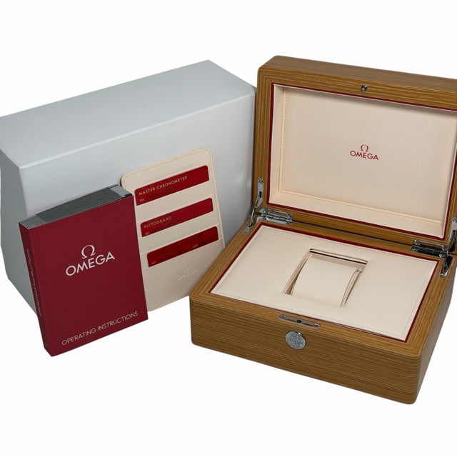 Omega 220.10.43.22.03.001 Seamaster Aqua Terra GMT Worldtimer Blue Stainless Steel