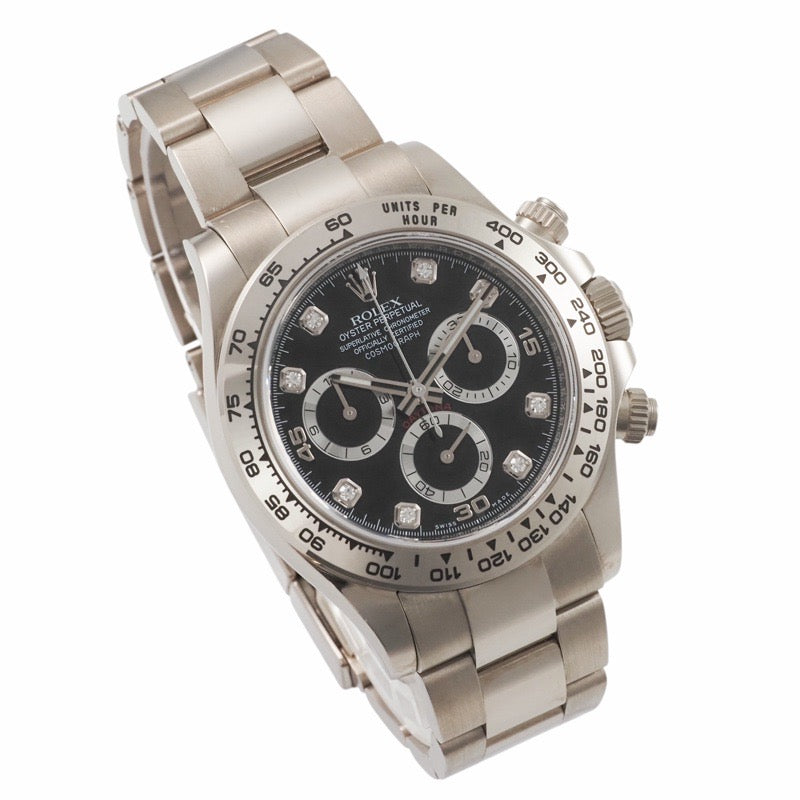 Rolex 116509G Daytona Warranty 2021 Black White Gold