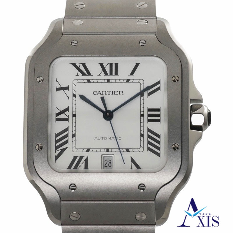 【未使用】カルティエ WSSA0089 サントス ホワイト チタン
