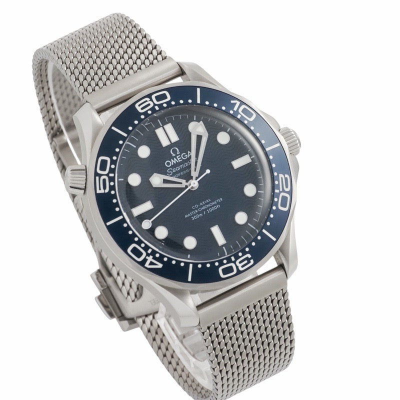 Omega 210.30.42.20.03.002 Seamaster Diver 300M Bond 60th Anniversary Model Blue Stainless Steel