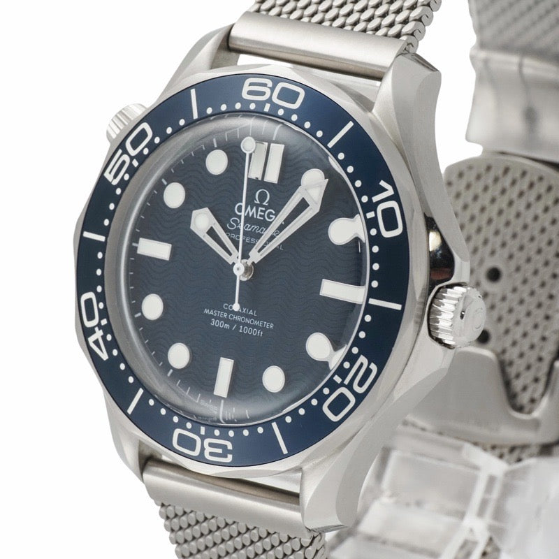 Omega 210.30.42.20.03.002 Seamaster Diver 300M Bond 60th Anniversary Model Blue Stainless Steel