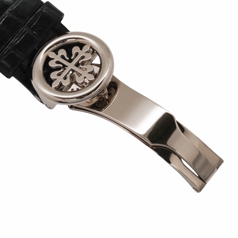 パテックフィリップ 5153G-010 カラトラバ オフィサー シルバー ホワイトゴールド