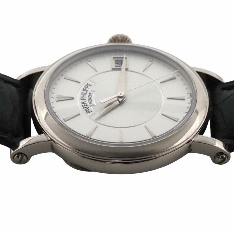 パテックフィリップ 5153G-010 カラトラバ オフィサー シルバー ホワイトゴールド