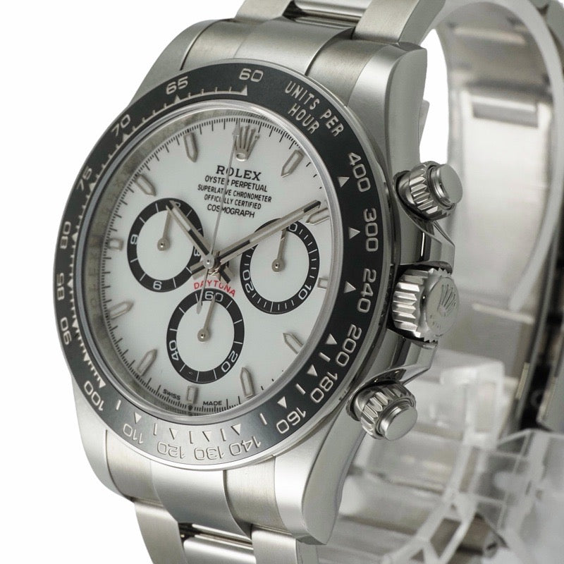 ロレックス 126500LN デイトナ 保証書2025年 ホワイト ステンレス