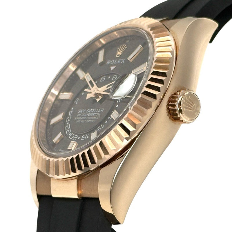 Rolex 336235 Sky-Dweller Warranty 2024 Chocolate Rose Gold