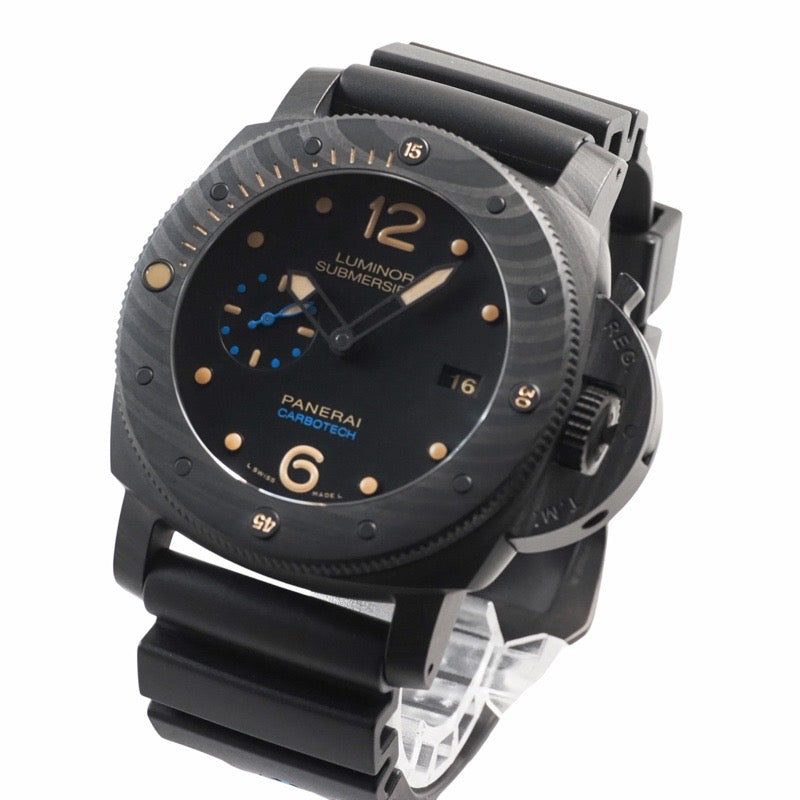 パネライ PAM00616 ルミノール 1950 サブマーシブル 3デイズ U刻印 ブラック カーボン