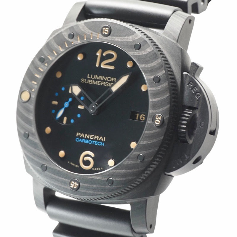 パネライ PAM00616 ルミノール 1950 サブマーシブル 3デイズ U刻印 ブラック カーボン