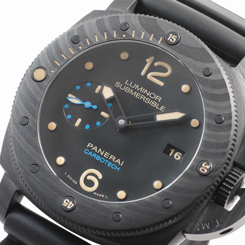 パネライ PAM00616 ルミノール 1950 サブマーシブル 3デイズ U刻印 ブラック カーボン