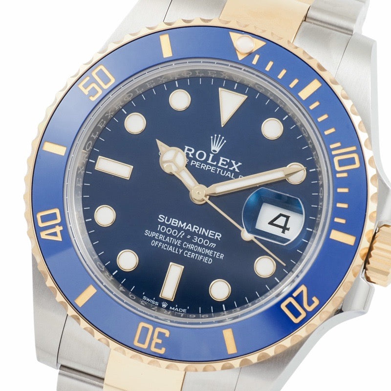 ロレックス 126613LB サブマリーナ デイト 保証書2026年3月 ブルー ステンレス