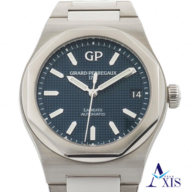 ジラール・ペルゴ 81010-11-431-11A ロレアート 42mm ブルー ステンレス