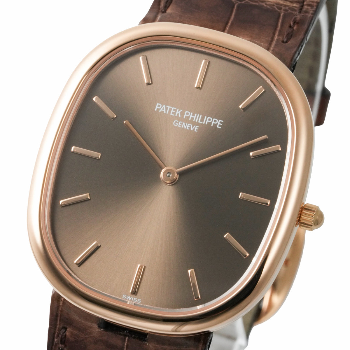 Patek Philippe 3738/100R-001 Golden Ellipse Brown Rose Gold