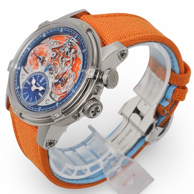 Louis Monet LM-79.20.30 Memoris Superlight, Limited Edition of 28 Worldwide, Skeleton Titanium