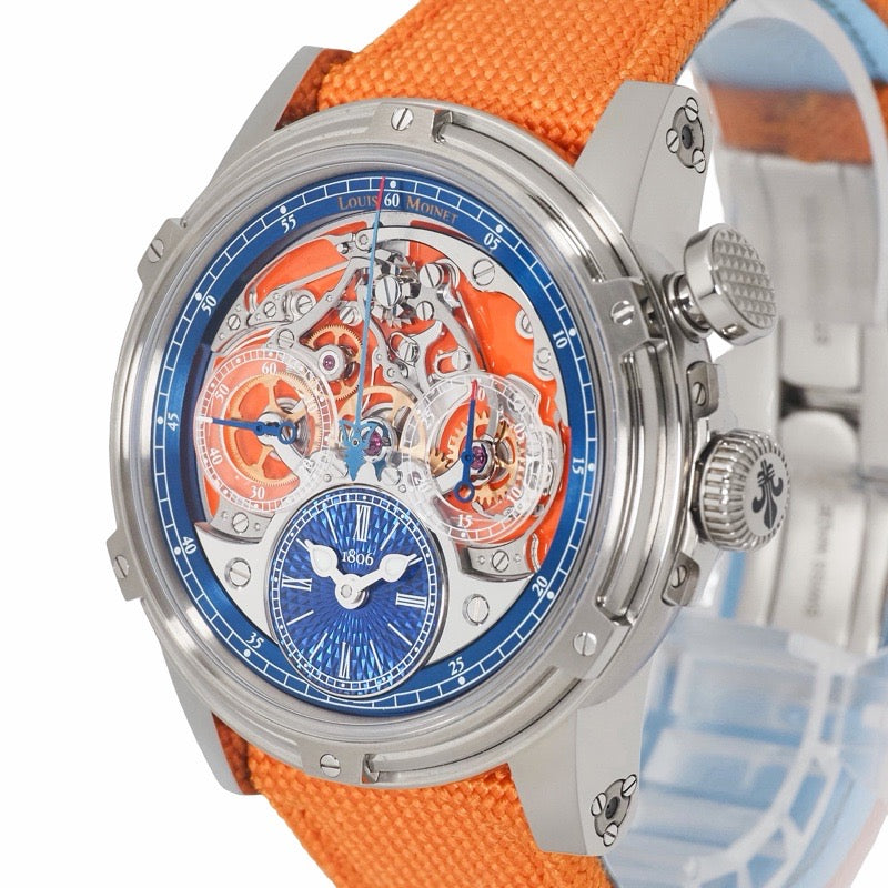 Louis Monet LM-79.20.30 Memoris Superlight, Limited Edition of 28 Worldwide, Skeleton Titanium