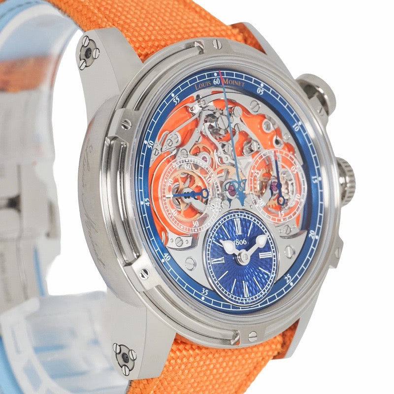 Louis Monet LM-79.20.30 Memoris Superlight, Limited Edition of 28 Worldwide, Skeleton Titanium