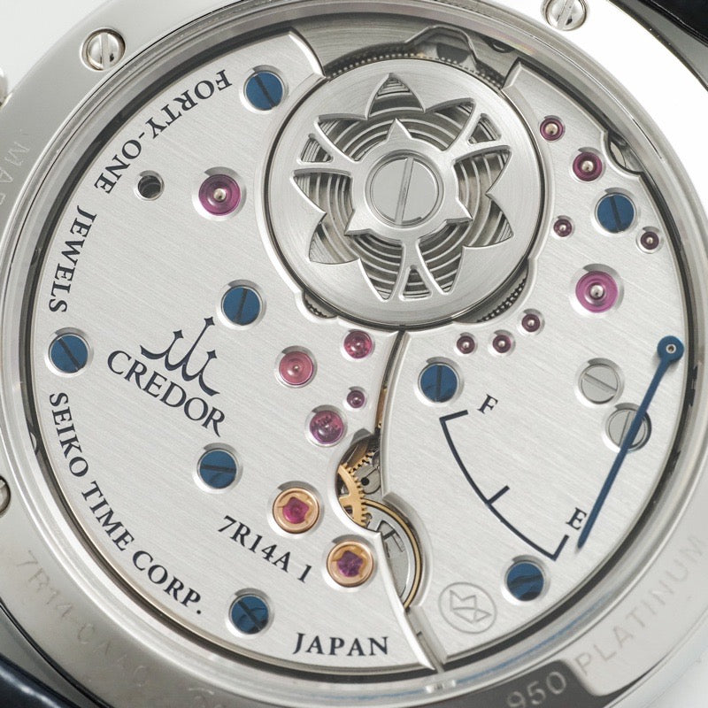 セイコー クレドール GBLT997 叡智2 (Eichi2) マスターピース セイコー140周年記念モデル ブルー プラチナ