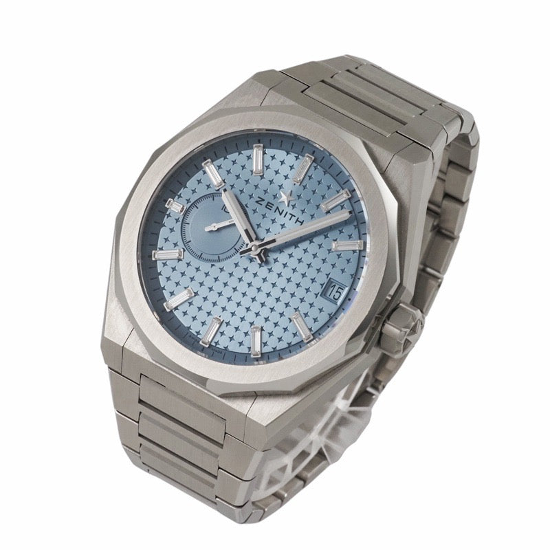 真力时 03.9300.3620/16.I001 Defy Skyline，日本限量版（100枚），冰蓝色不锈钢表壳