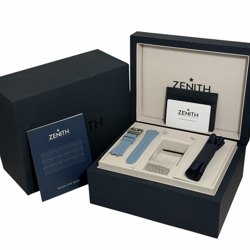 真力时 03.9300.3620/16.I001 Defy Skyline，日本限量版（100枚），冰蓝色不锈钢表壳