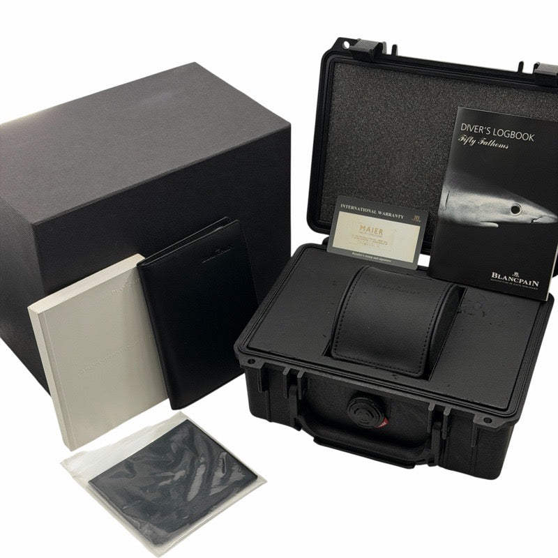 ブランパン 5085FB-1140-71B フィフティファァゾムス　フライバック　クロノグラフ ブルー ステンレス