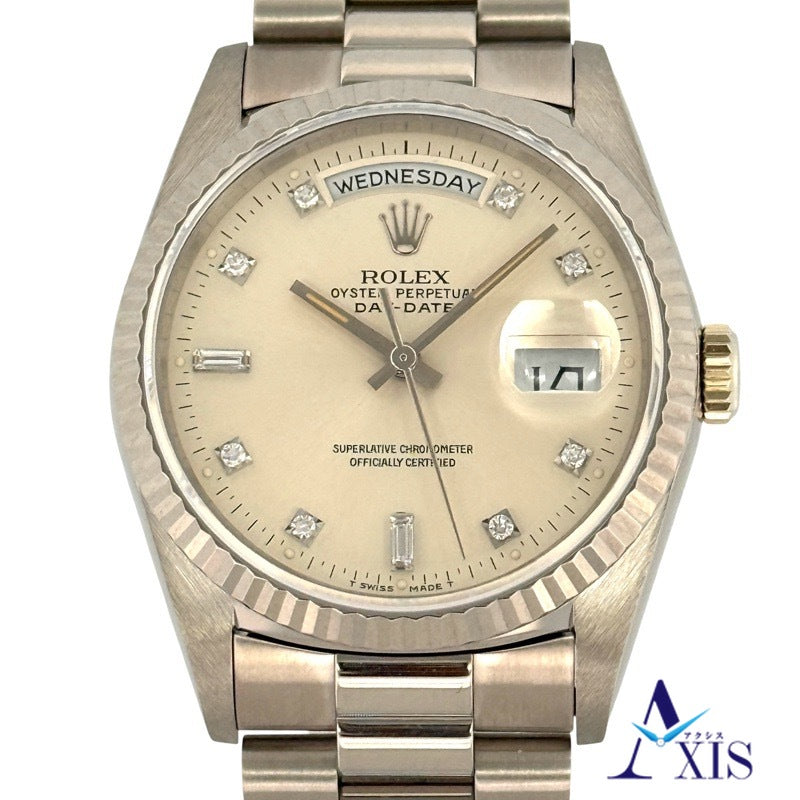 Rolex 18239A Day-Date X-number Silver White Gold
