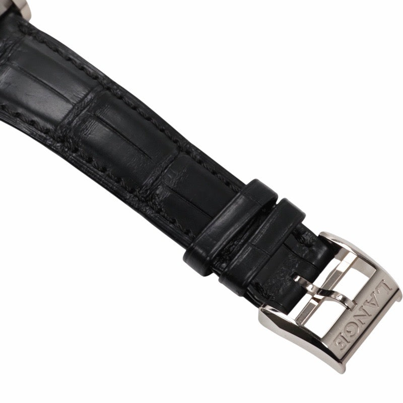 Greco ブラック 日本製 ランゲ＆ゾーネ 414.028 1815 クロノグラフ ブラック ホワイト