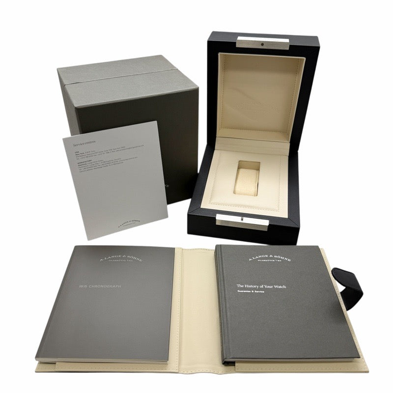 Greco ブラック 日本製 ランゲ＆ゾーネ 414.028 1815 クロノグラフ ブラック ホワイト