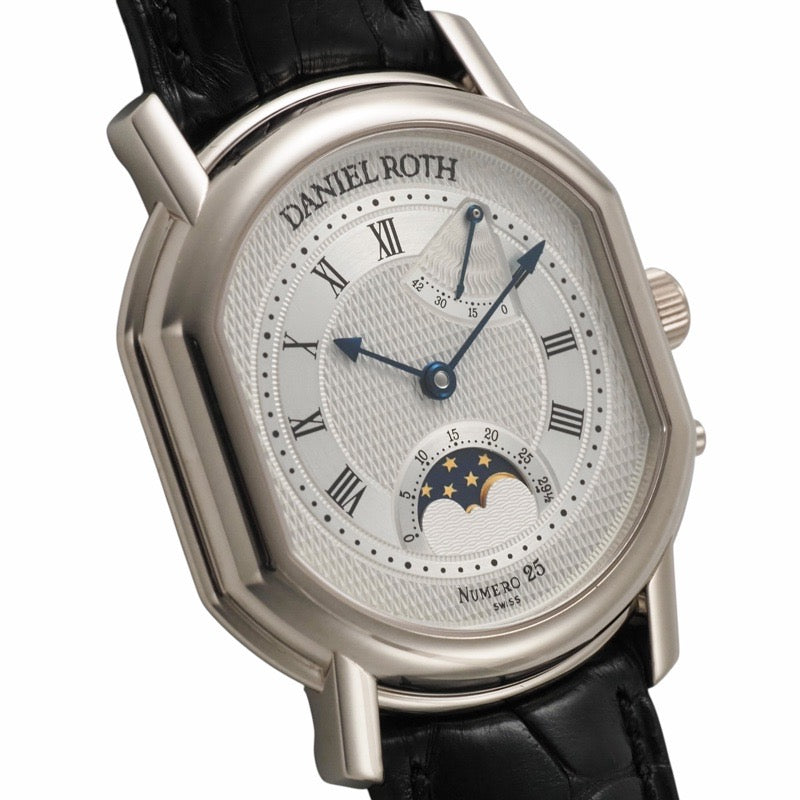 Daniel Roth 0357BCSL 2000 Anniversary Limited Edition of 50 Pieces Moon Phase Power Reserve Silver White Gold