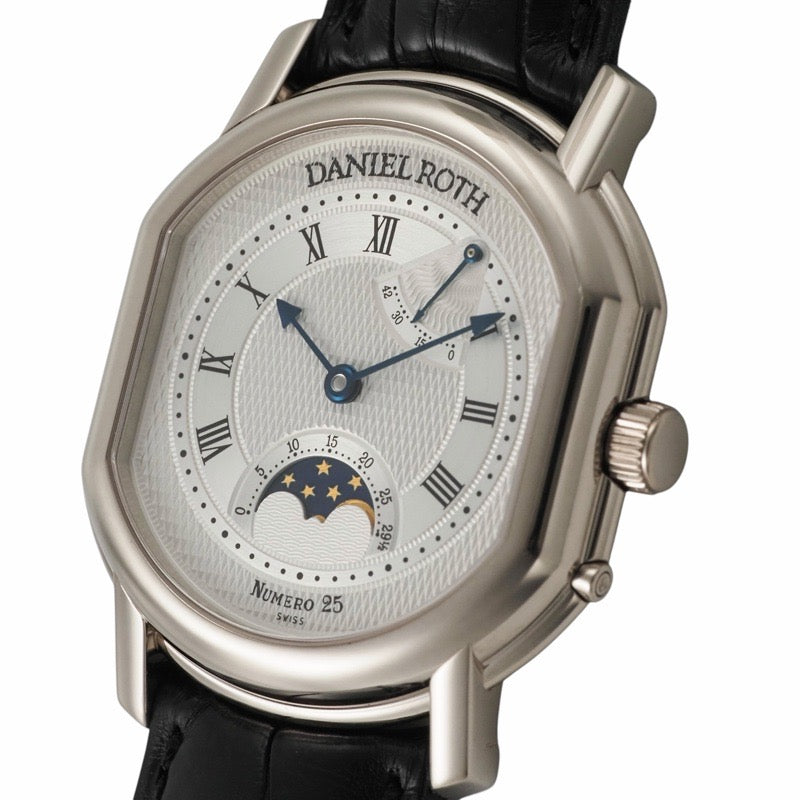 Daniel Roth 0357BCSL 2000 Anniversary Limited Edition of 50 Pieces Moon Phase Power Reserve Silver White Gold