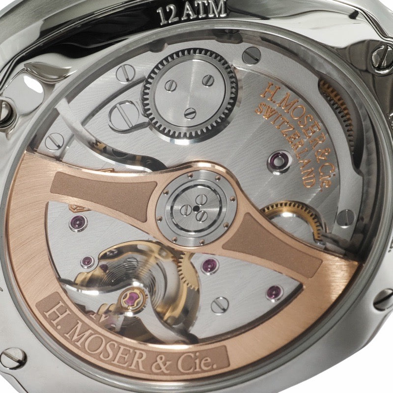 H. Moser 6200-1200 Streamliner 中心秒针绿色不锈钢腕表