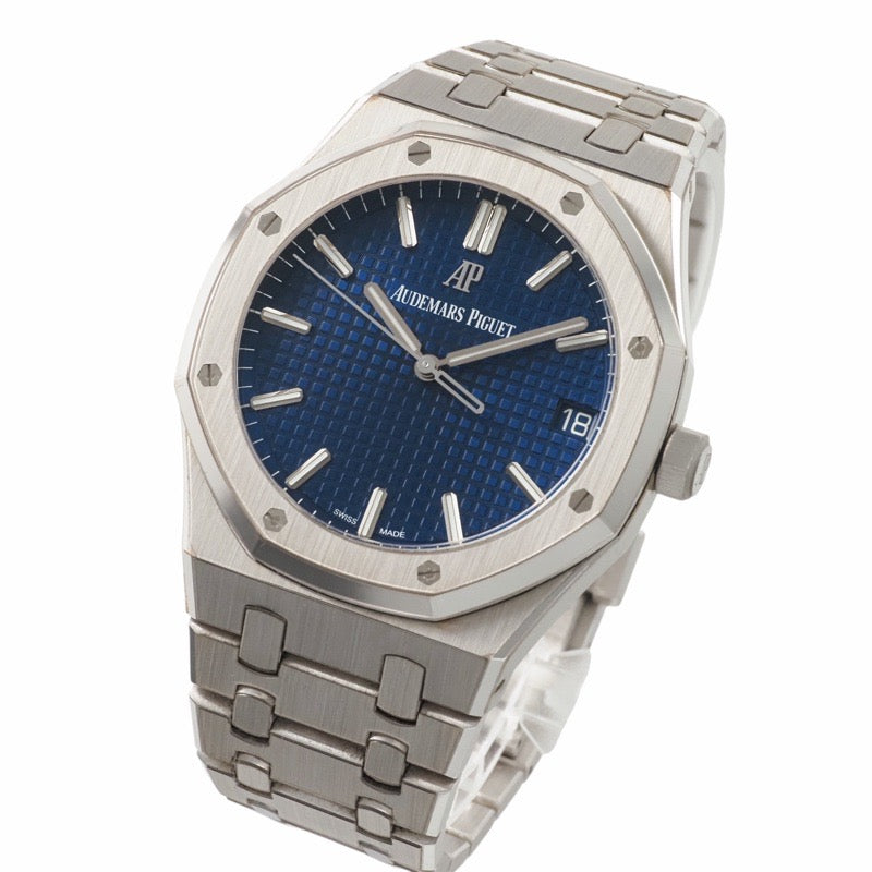 Audemars Piguet 15503BC.OO.1220.BC.01 Royal Oak, Limited Edition of 300 pieces, Blue and White Gold