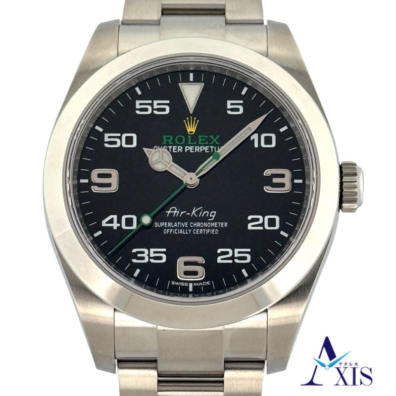 Rolex 116900 Air King Warranty 2021 Black Stainless Steel