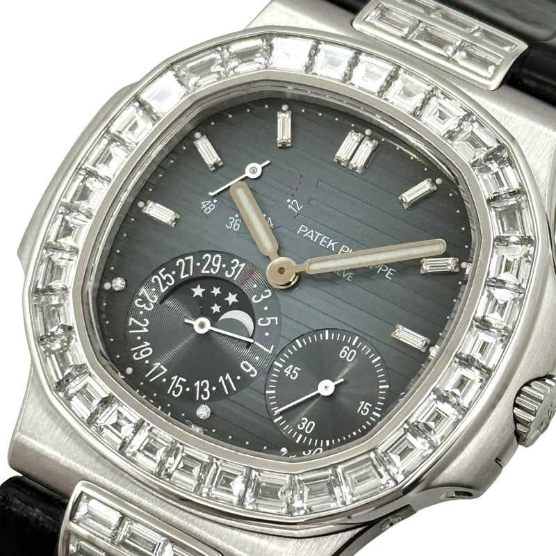 Patek Philippe 5724G-001 Nautilus Petit Complication Bagguette Diamond