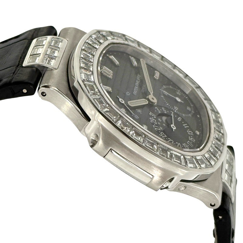 Patek Philippe 5724G-001 Nautilus Petit Complication Bagguette Diamond