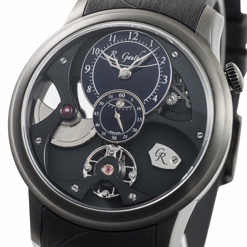 【10本限定】ローマン ゴティエ MON00382 インサイト マイクロローター ブルー グランフーエナメル チタン