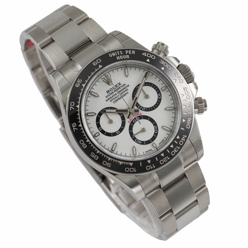 [Unused] Rolex 126500LN Daytona with warranty 2025 White Stainless Steel