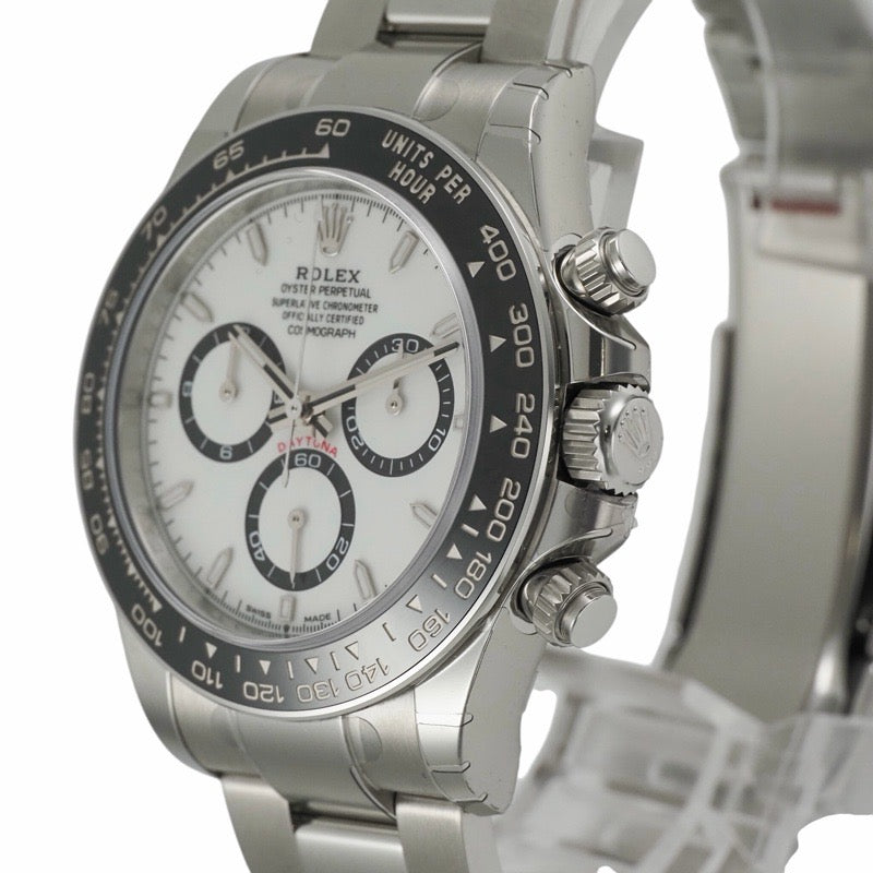 [Unused] Rolex 126500LN Daytona with warranty 2025 White Stainless Steel