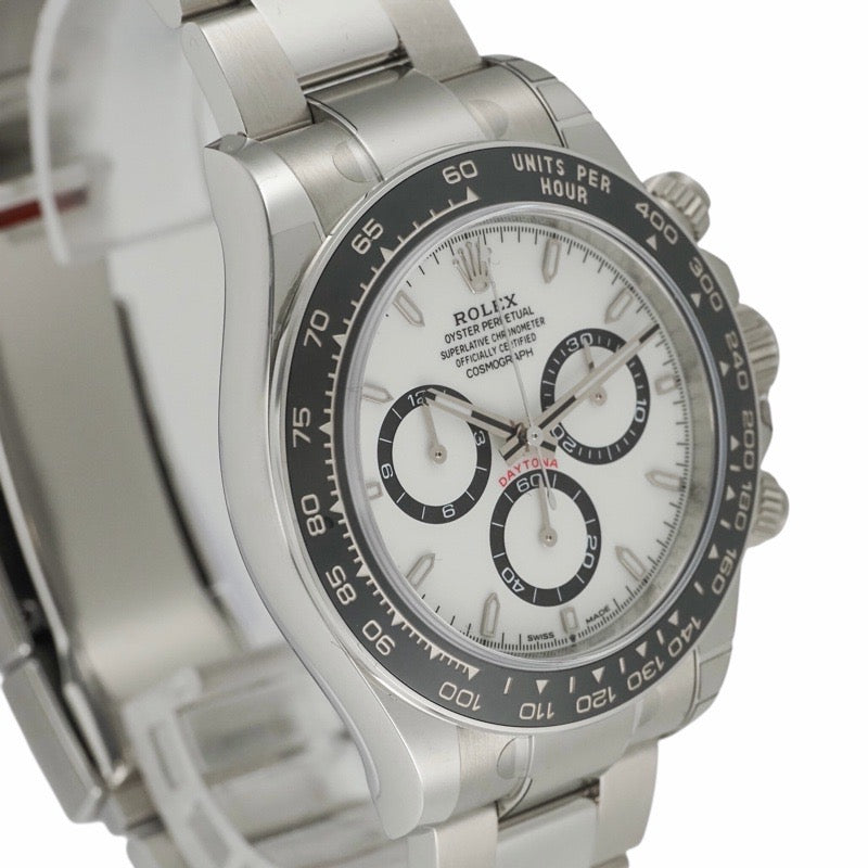 [Unused] Rolex 126500LN Daytona with warranty 2025 White Stainless Steel