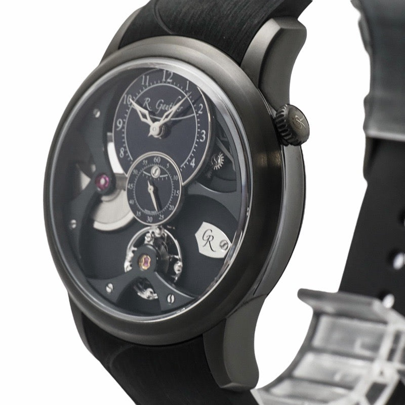 [Limited to 10 pieces] Roman Gautier MON00382 Insight Micro Rotor Blue Grand Feu Enamel Titanium