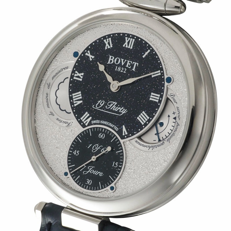 [未使用] Bovet NTS0115 19Thirty 全球限量版 60 枚，砂金石不锈钢