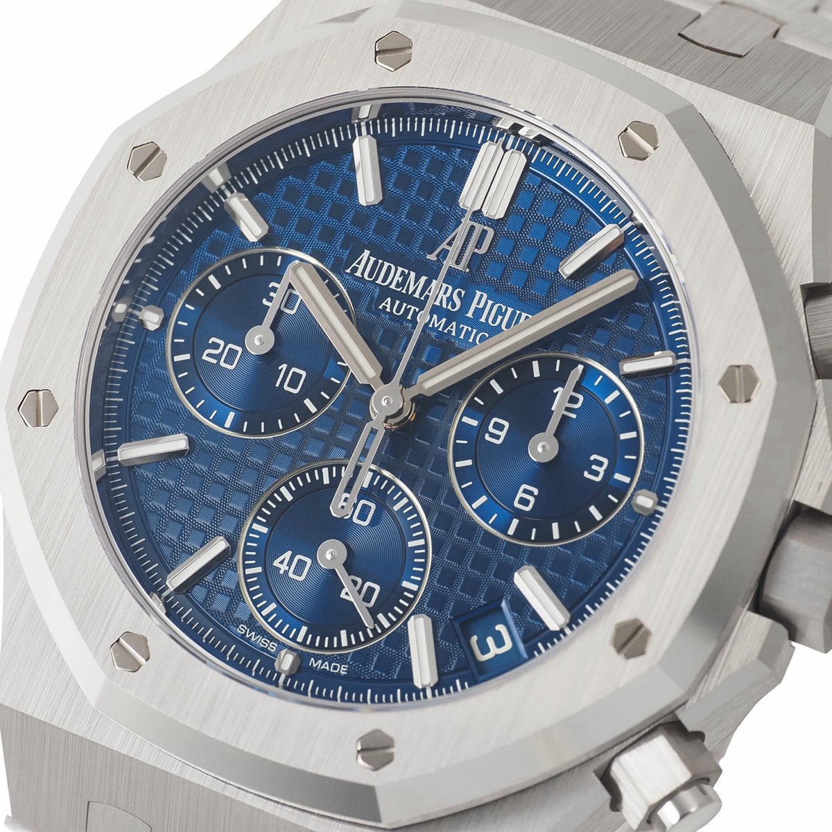 Audemars Piguet 26239BC.OO.1220BC.01 Royal Oak Chronograph, Limited Edition of 222 Pieces Worldwide, Blue and White Gold