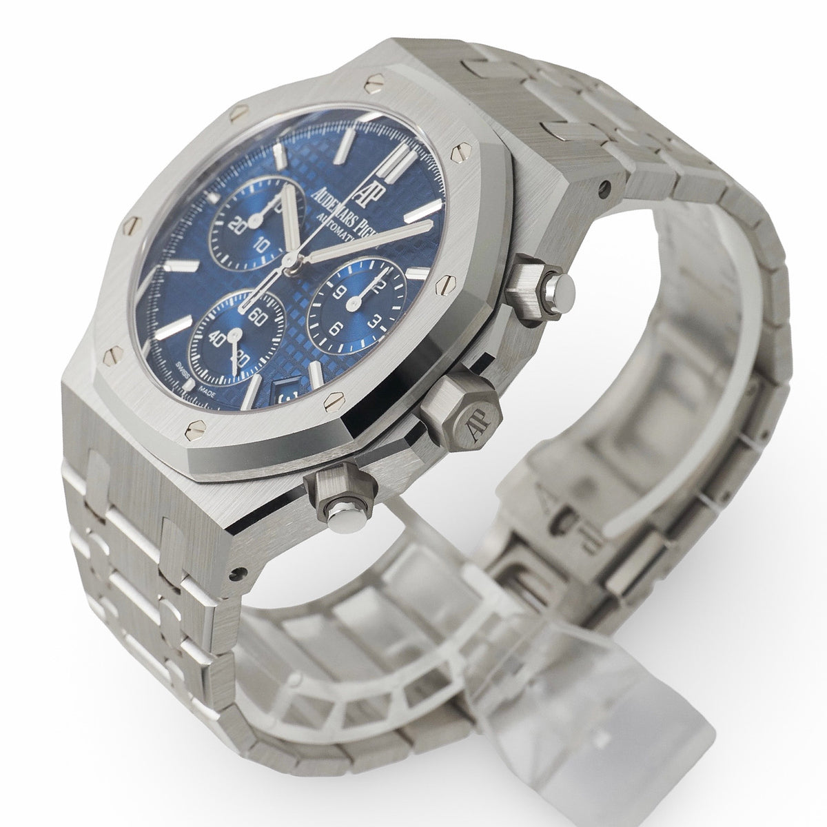 Audemars Piguet 26239BC.OO.1220BC.01 Royal Oak Chronograph, Limited Edition of 222 Pieces Worldwide, Blue and White Gold