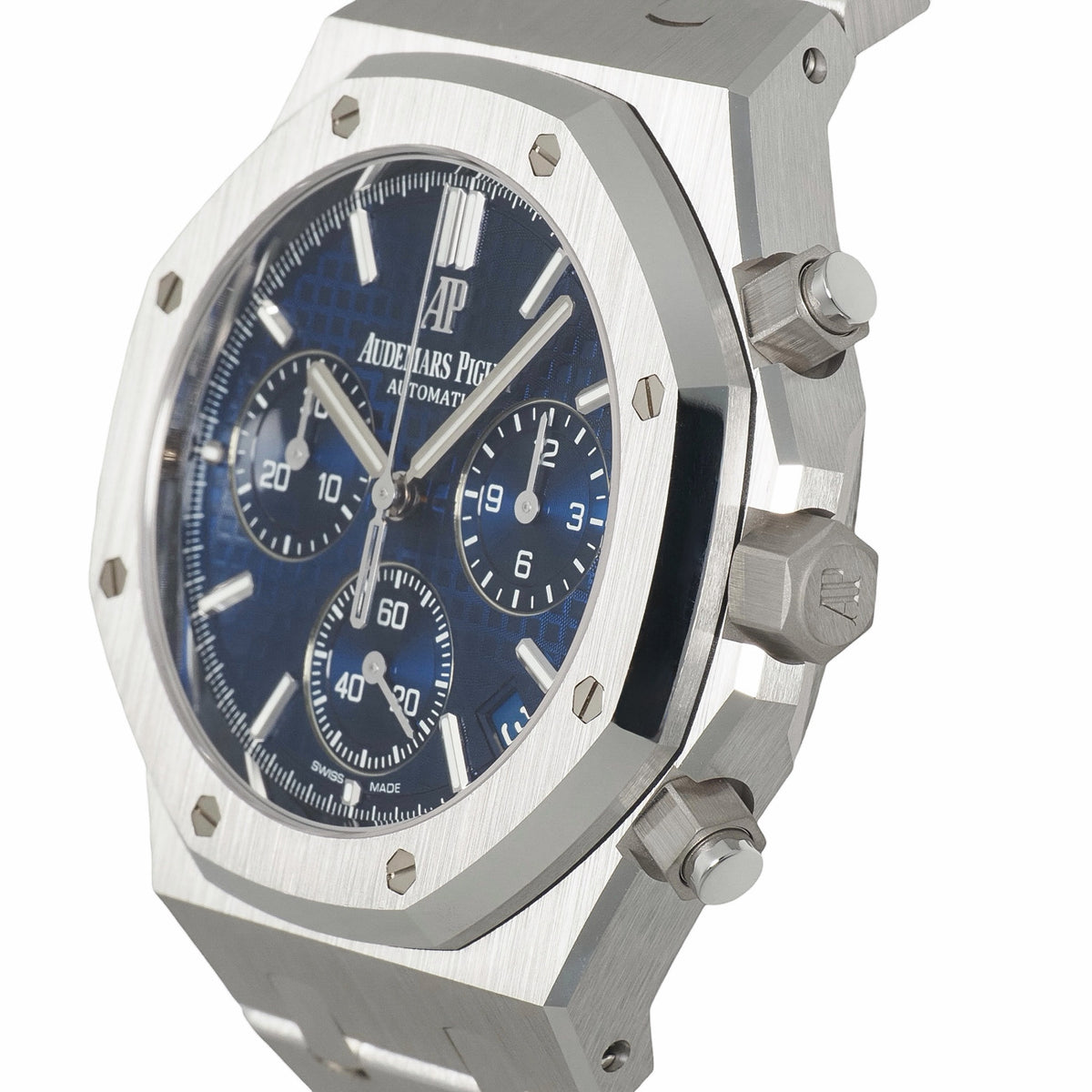 Audemars Piguet 26239BC.OO.1220BC.01 Royal Oak Chronograph, Limited Edition of 222 Pieces Worldwide, Blue and White Gold