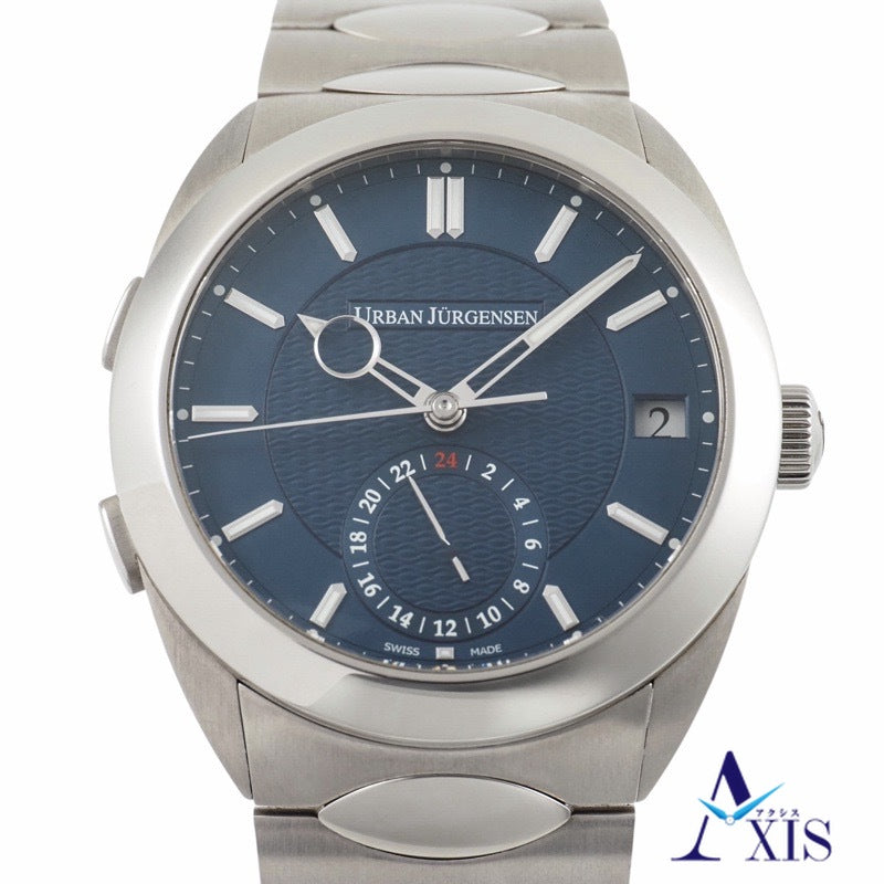 ウルバン ヤーゲンセン 5541-SS-L333CSU ワン GMT ブルー ステンレス