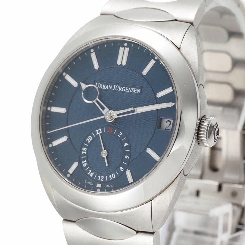 ウルバン ヤーゲンセン 5541-SS-L333CSU ワン GMT ブルー ステンレス