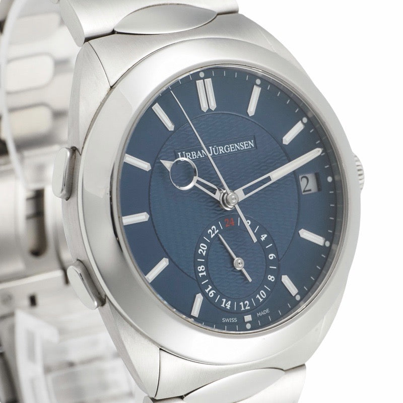 ウルバン ヤーゲンセン 5541-SS-L333CSU ワン GMT ブルー ステンレス