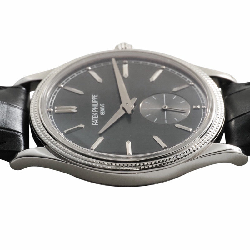 パテックフィリップ 6119G-001 カラトラバ 保証書2021年 グレー ホワイトゴールド
