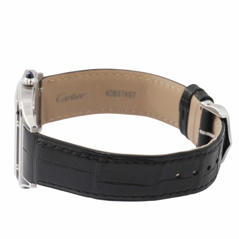 カルティエ WSSA0046 サントス デュモン LM ブラック ステンレス