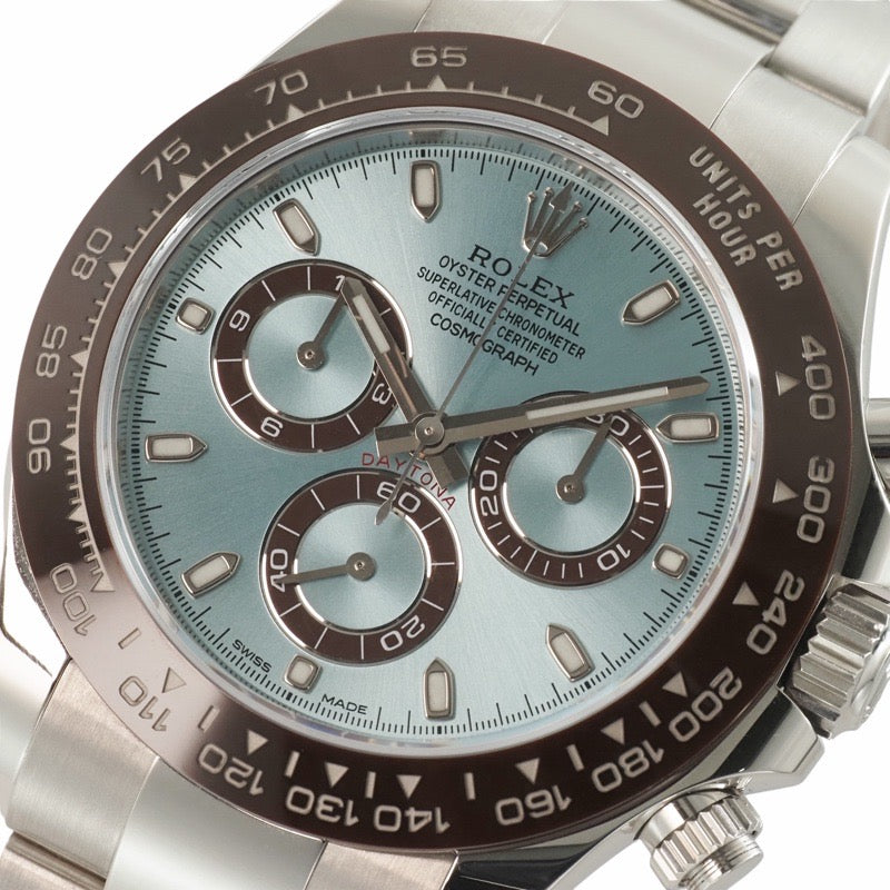 Rolex 116506 Daytona, 2019 Warranty, Ice Blue, Platinum