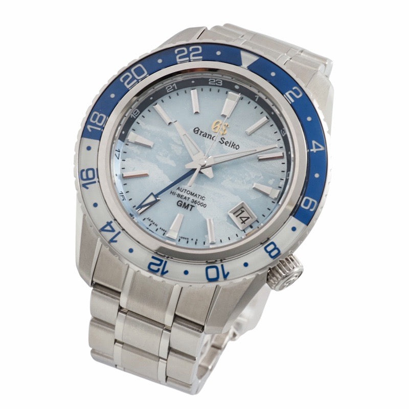 Grand Seiko SBGJ275 Mechanical Hi-Beat 36000 GMT 25th Anniversary Model Sky Blue Stainless Steel