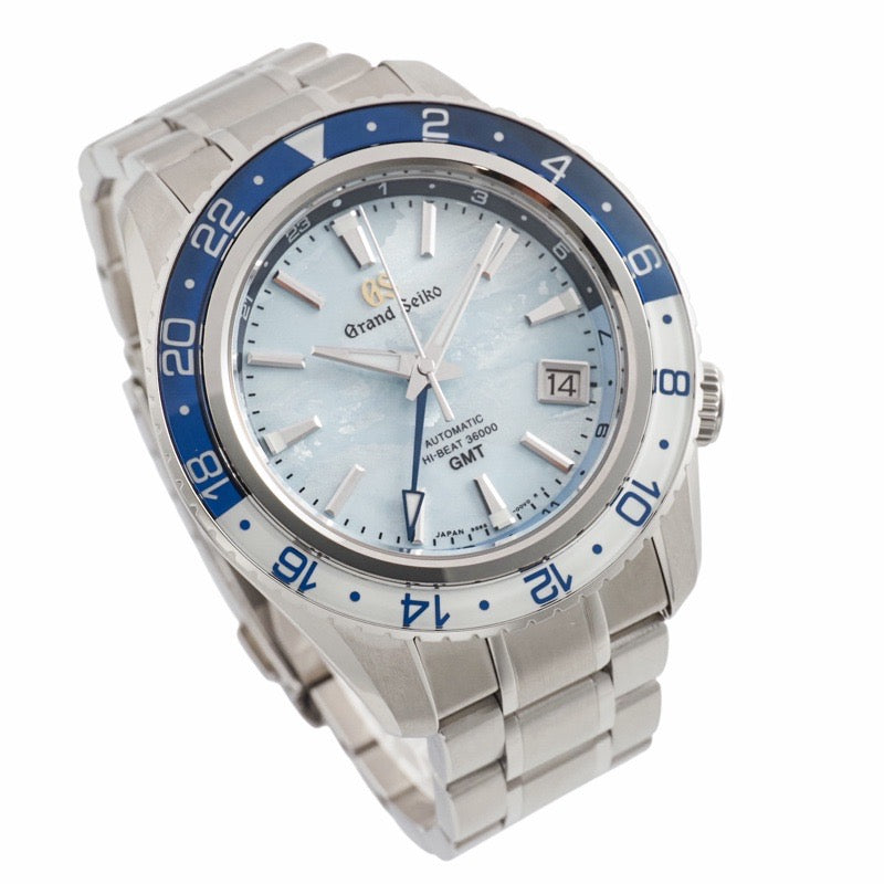 Grand Seiko SBGJ275 Mechanical Hi-Beat 36000 GMT 25th Anniversary Model Sky Blue Stainless Steel