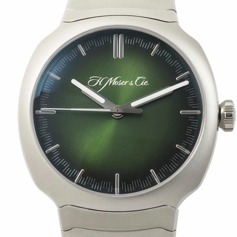 H.モーザー 6200-1200 ストリームライナー センターセコンド グリーン ステンレス